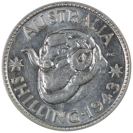 1943 (s) Australian Shilling - Very Good