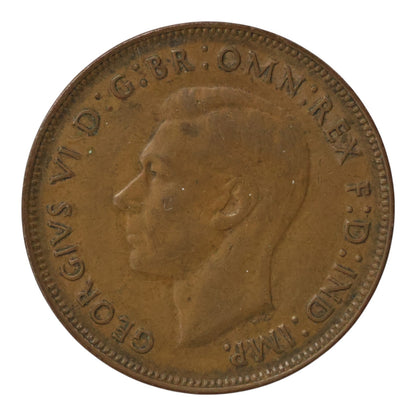 1946 Australian Penny - Fine with Adhesive Traces