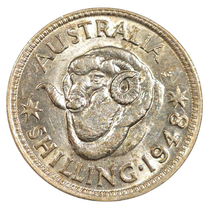 1948 Australian Shilling - About Uncirculated
