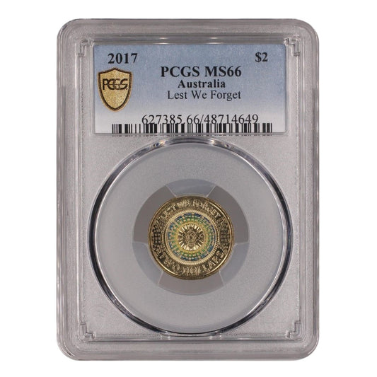 2017 $2 Coin - Lest We Forget - MS66 - #48714649