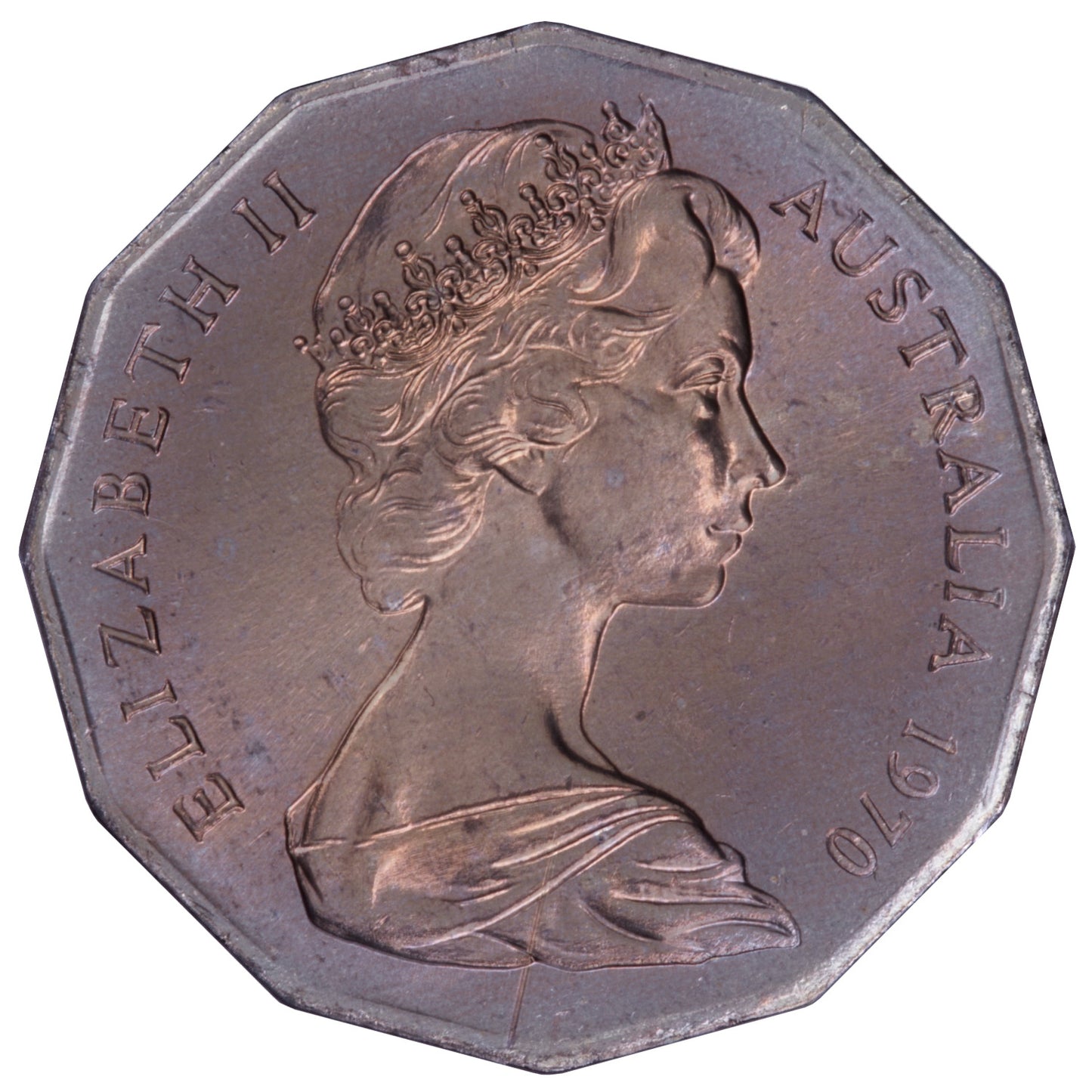 1970 50c Coin - Captain Cook's Bicentenary - Specimen Strike