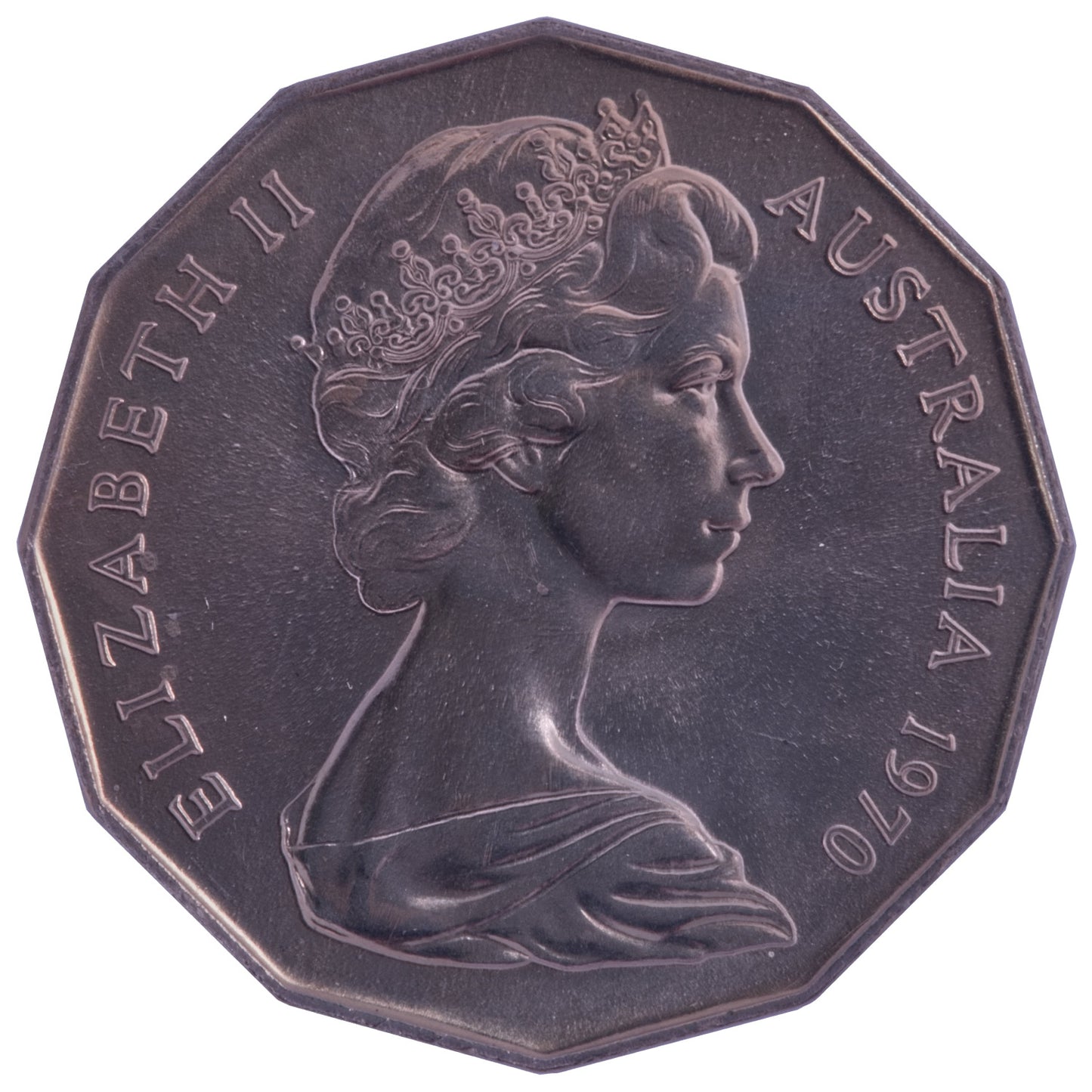 1970 50c Coin - Captain Cook's Bicentenary - Specimen Strike