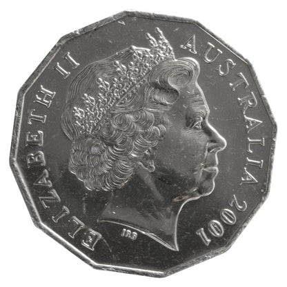 2001 50c Coin - Centenary of Federation - South Australia - Uncirculated