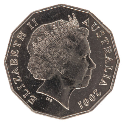 2001 50c Coin - Centenary of Federation - Norfolk Island - Uncirculated