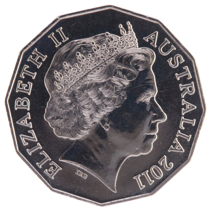 2011 50c Coin - Royal Wedding of Prince William and Catherine Middleton