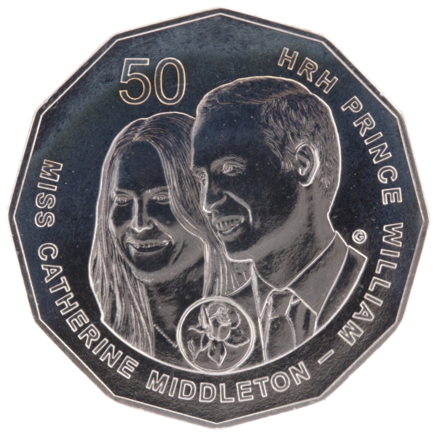 2011 50c Coin - Royal Wedding of Prince William and Catherine Middleton