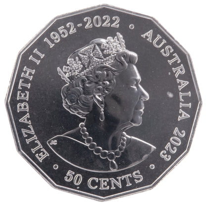 2023 50c Coin - Queen Elizabeth II Commemoration
