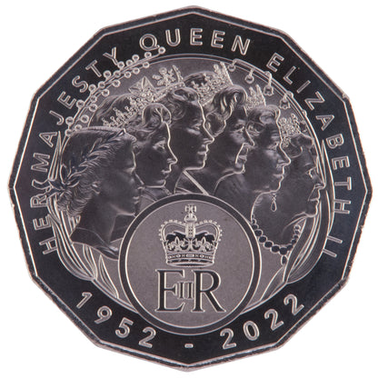 2023 50c Coin - Queen Elizabeth II Commemoration