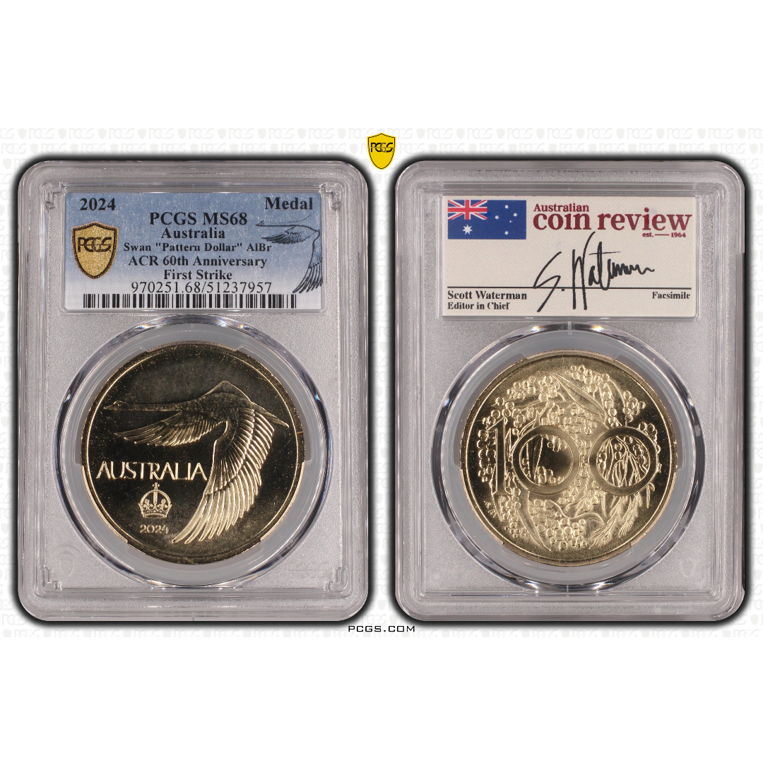 2024 ACR Swan "Pattern Dollar" AlBr - First Strike - MS68 - Choose Your Certification