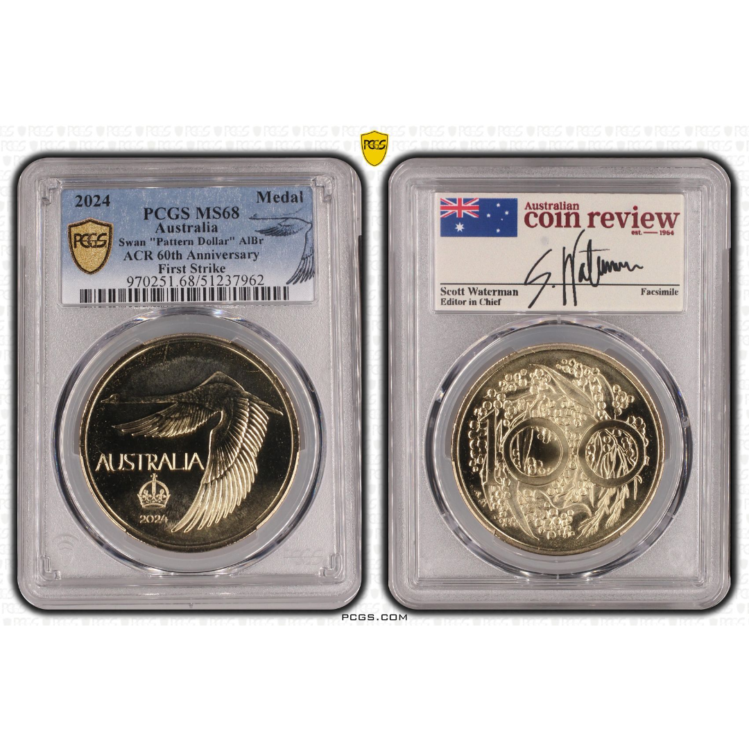 2024 ACR Swan "Pattern Dollar" AlBr - First Strike - MS68 - Choose Your Certification