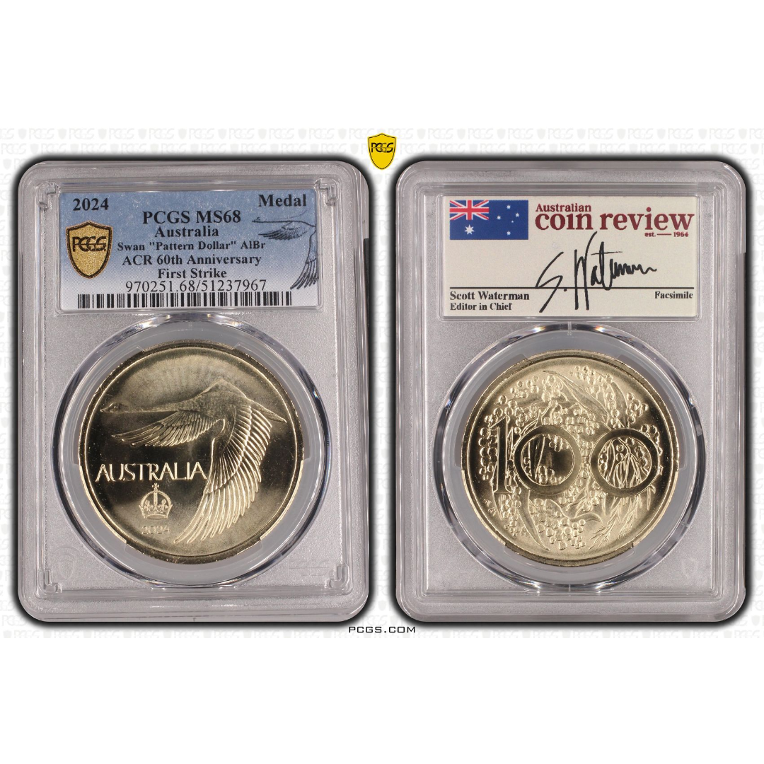 2024 ACR Swan "Pattern Dollar" AlBr - First Strike - MS68 - Choose Your Certification