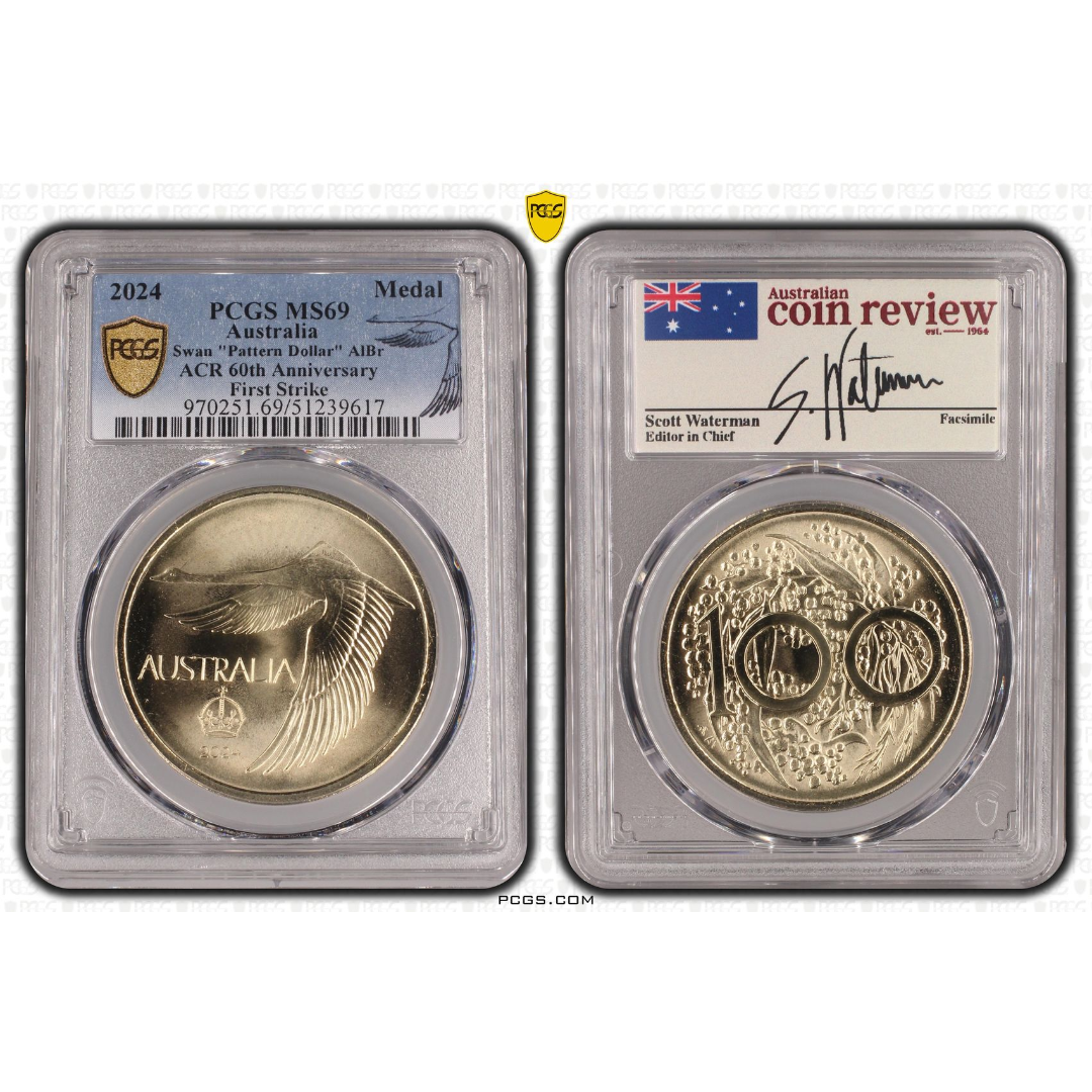 2024 ACR Swan "Pattern Dollar" AlBr - First Strike - MS69 - Choose Your Certification