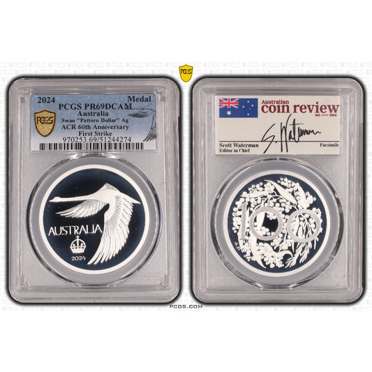 2024 ACR Swan Silver Proof "Pattern Dollar" - First Strike - PR69DCAM #51244274