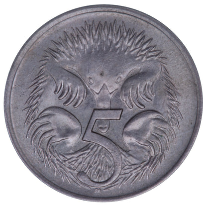1966 5c Coin - Royal Mint London Variety - Uncirculated