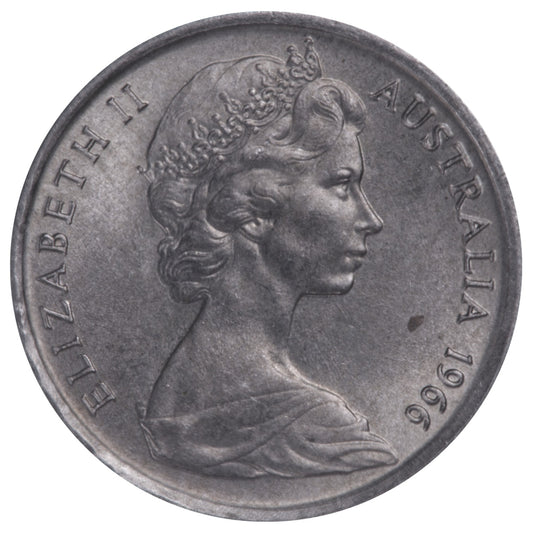 1966 5c Coin - Royal Mint London Variety - Uncirculated