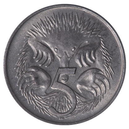 1966 5c Coin - Royal Mint London Variety - Uncirculated