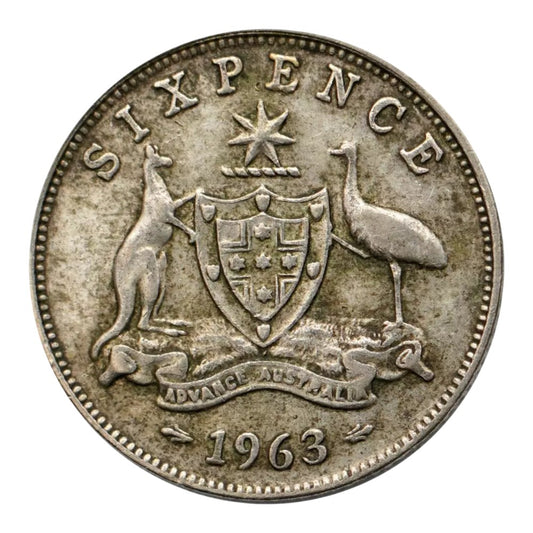 1963 Australian Sixpence