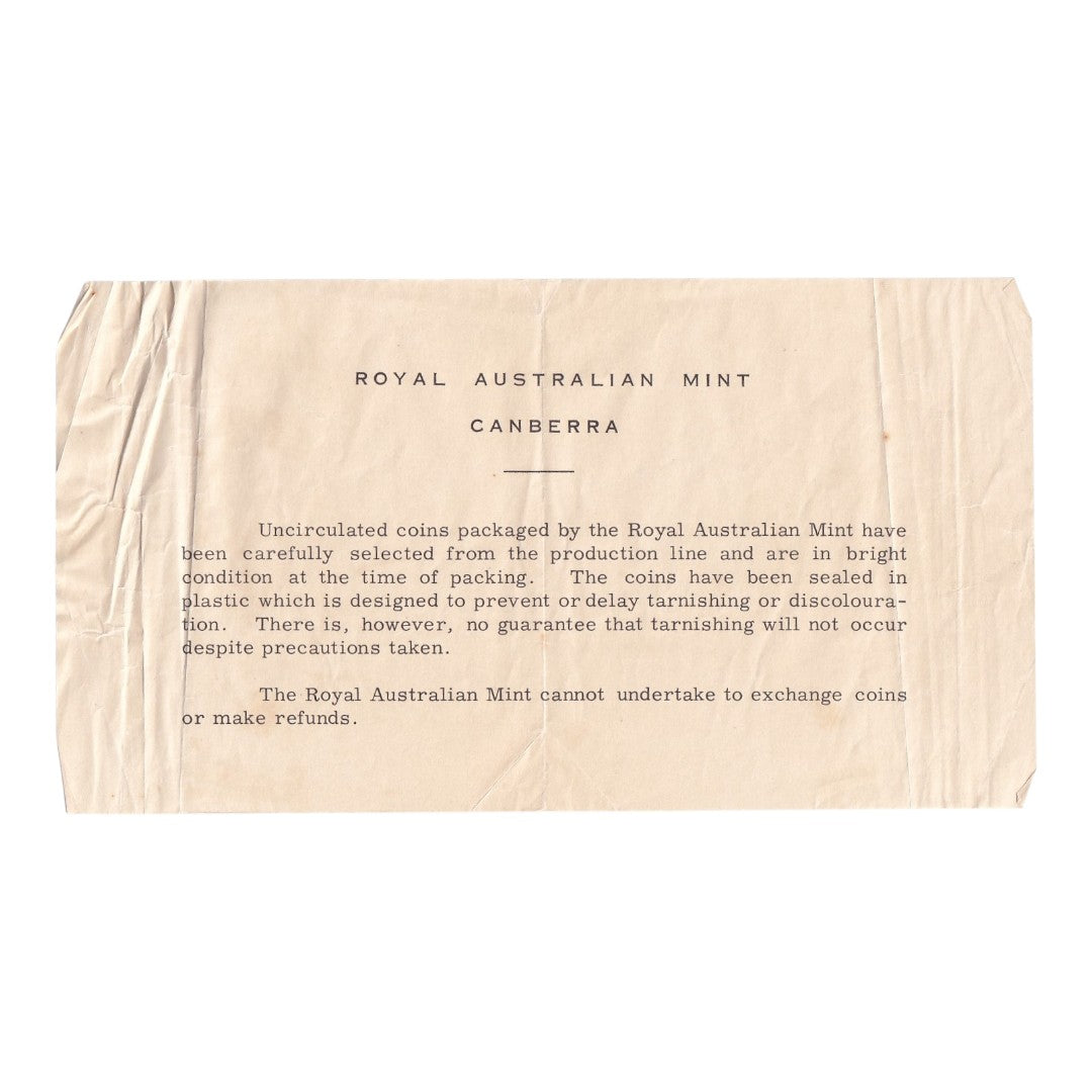 1966 Mint Set - 'Australian Decimal Currency First Issue 1966' - Reserve Bank Wallet (Black)