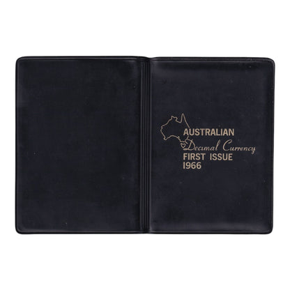 1966 Mint Set - 'Australian Decimal Currency First Issue 1966' - Reserve Bank Wallet (Black)