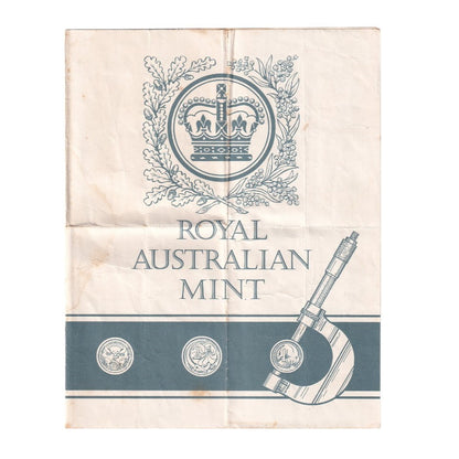 1966 Mint Set - 'Australian Decimal Currency First Issue 1966' - Reserve Bank Wallet (Black)