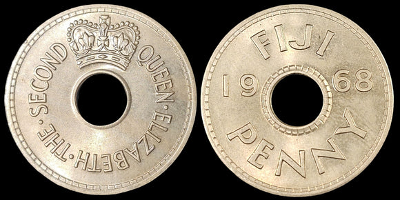 1968 Fiji - 1 Penny - Uncirculated