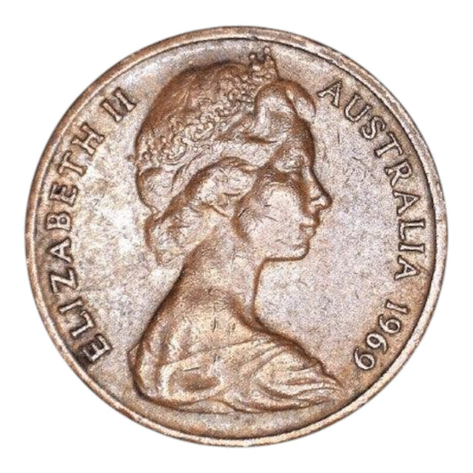 1969 Australian 1 Cent Coin