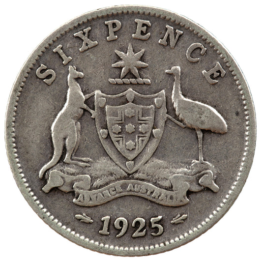 1925 Australian Sixpence