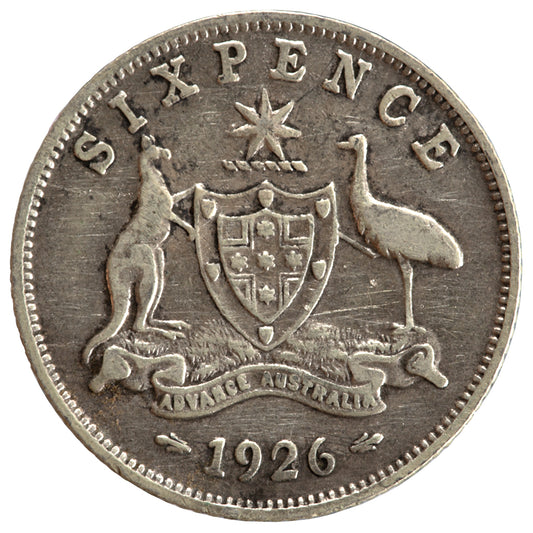 1926 Australian Sixpence