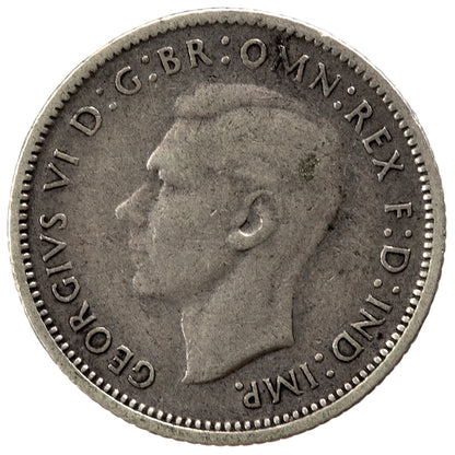 1938 Australian Sixpence