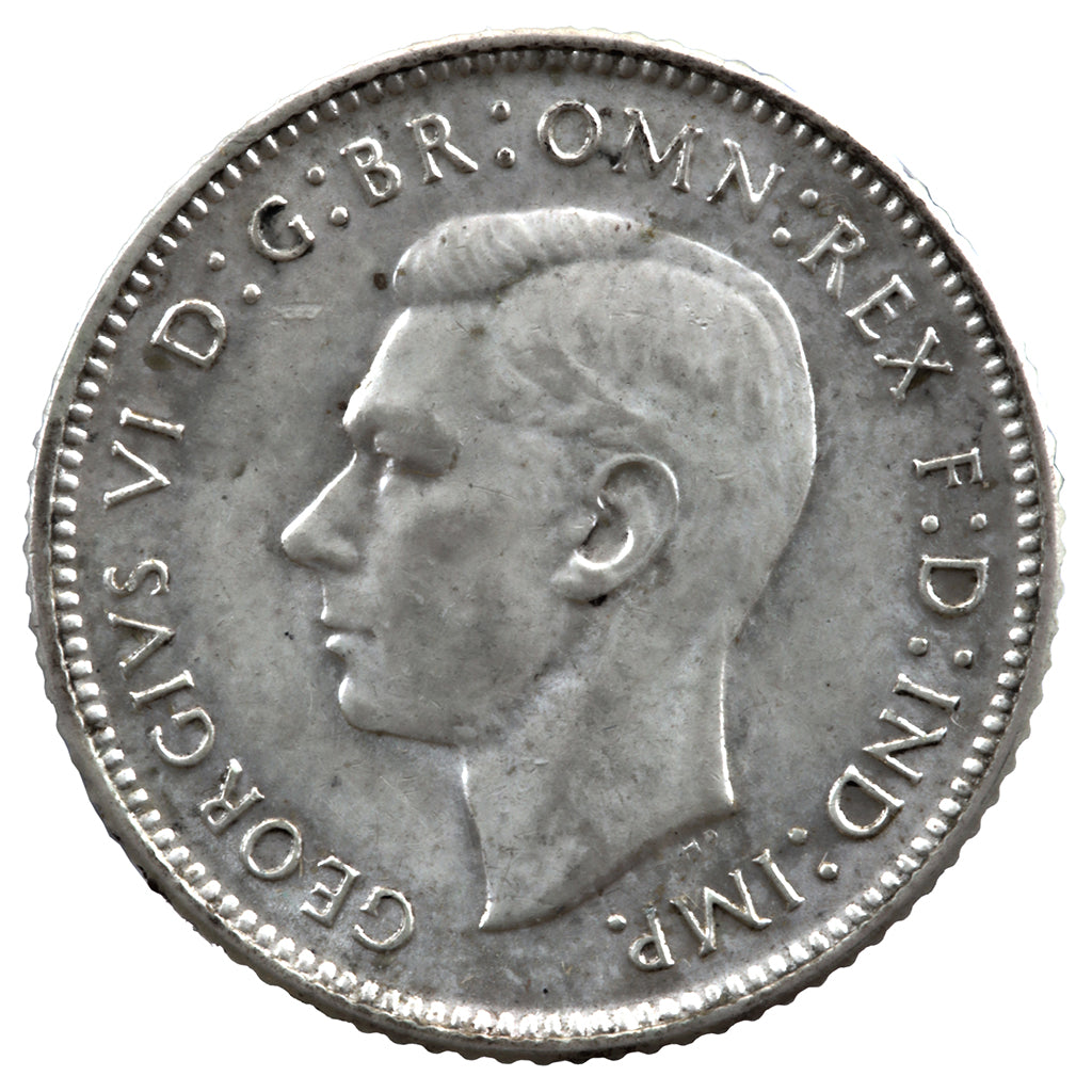 1943 D Australian Sixpence