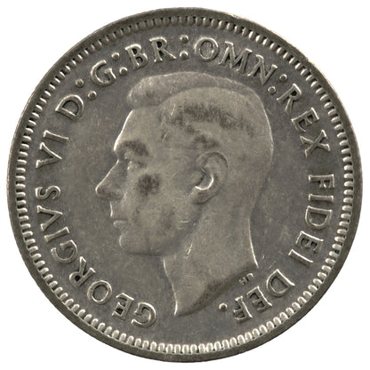 1951 PL Australian Sixpence