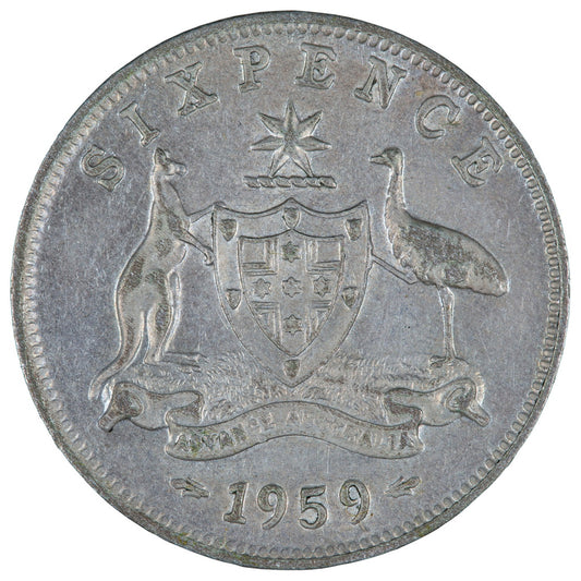 1959 Australian Sixpence