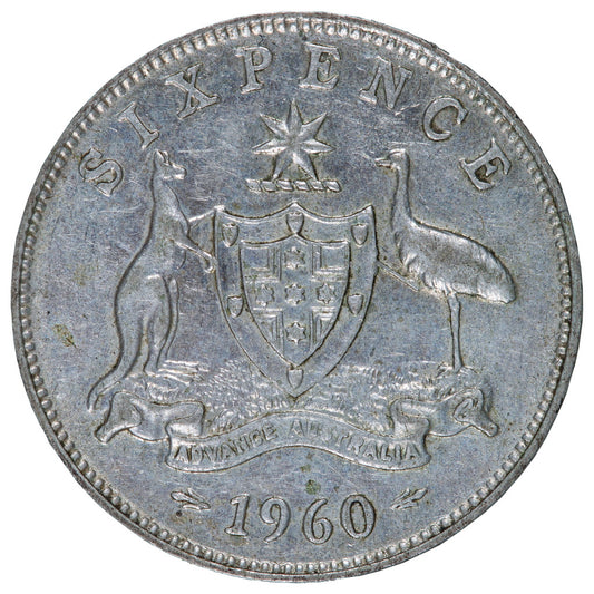 1960 Australian Sixpence