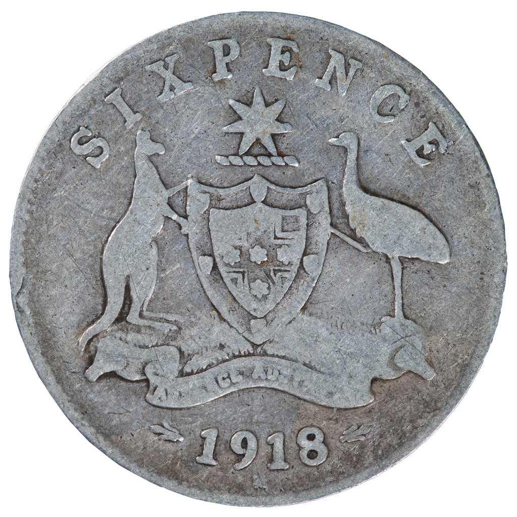 1918 Australian Sixpence