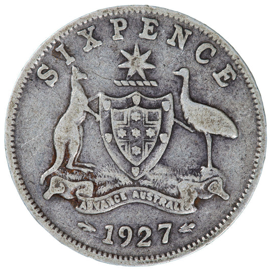 1927 Australian Sixpence