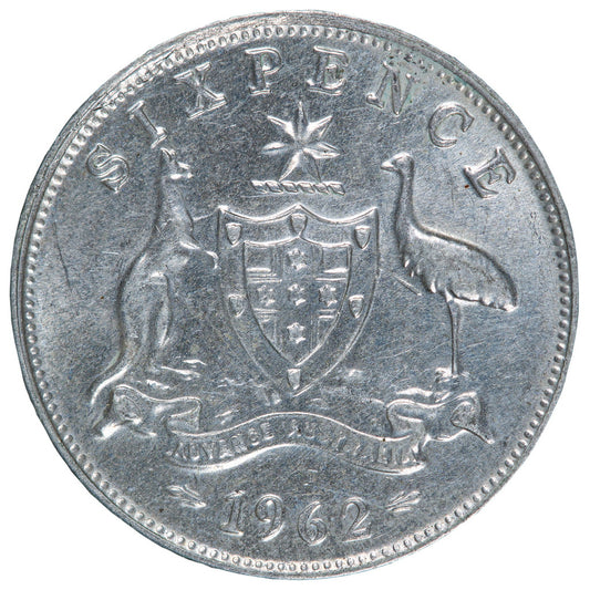 1962 Australian Sixpence