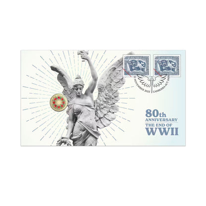 2025 PNC - 80th Anniversary of WWII Poppy Wreath Postal Numismatic Cover