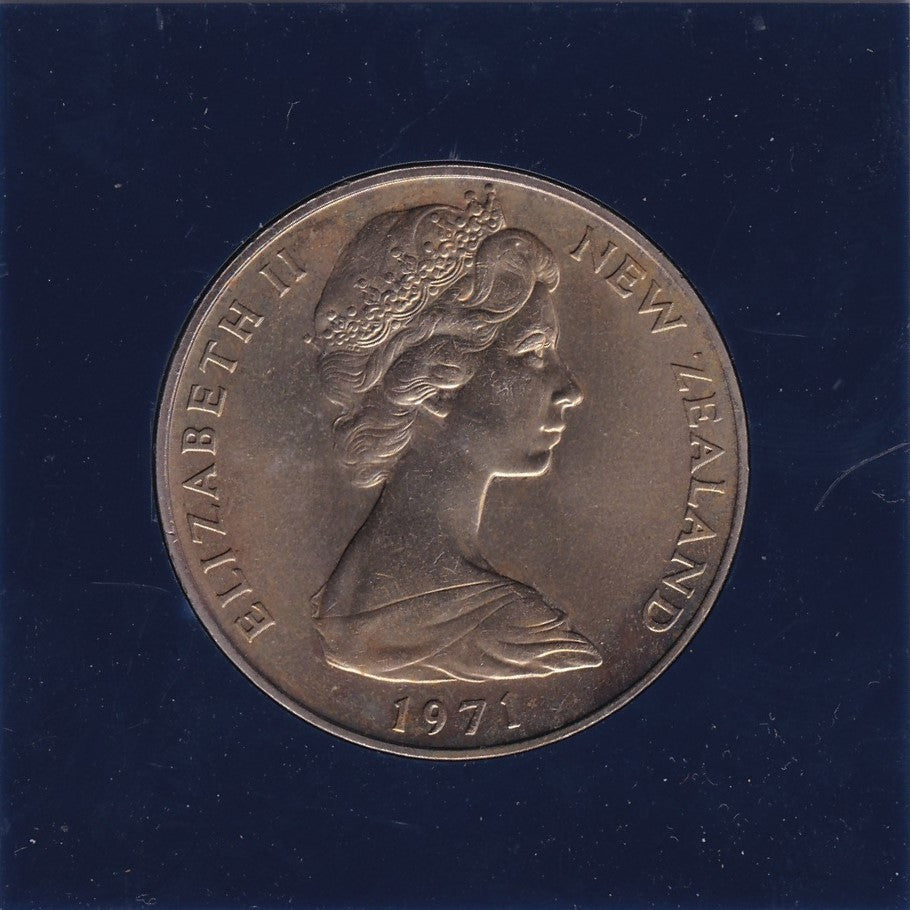 1971 New Zealand $1 Coin - Shield of Arms Series