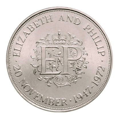 1972 United Kingdom Crown - Silver Wedding Anniversary - Uncirculated