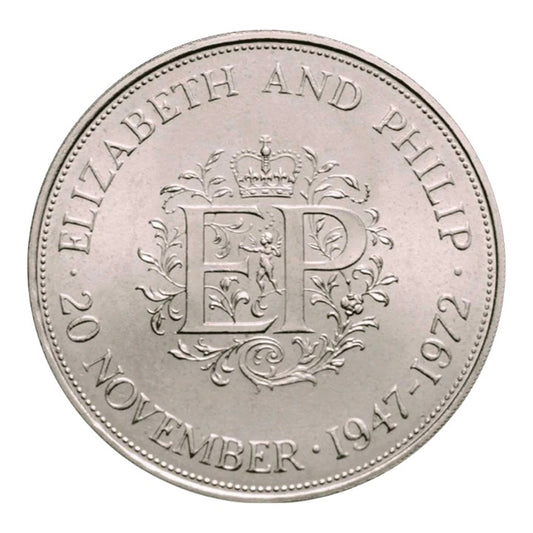 1972 United Kingdom Crown - Silver Wedding Anniversary - Uncirculated