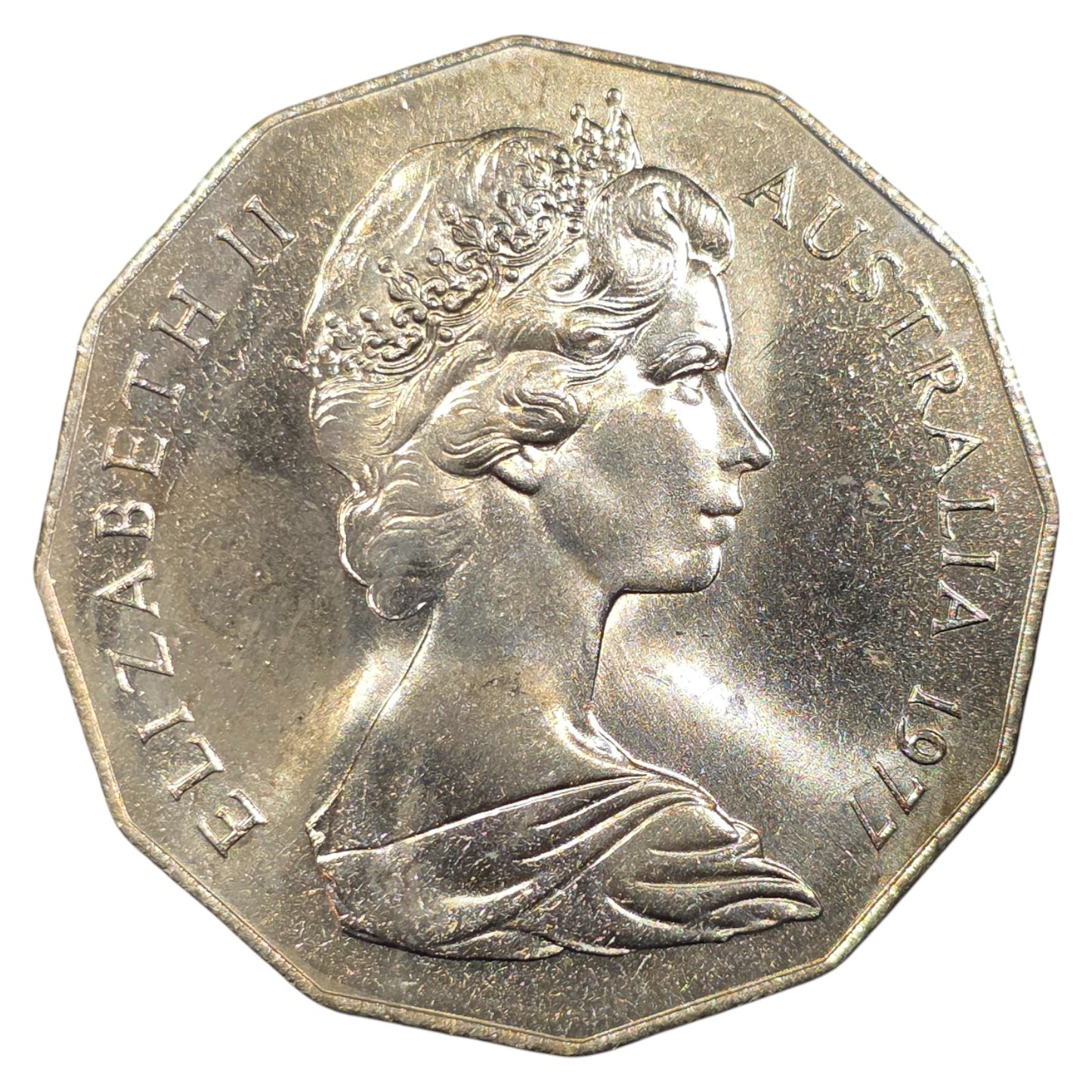 1977 50c Coin - Silver Jubilee of Queen Elizabeth II - Uncirculated