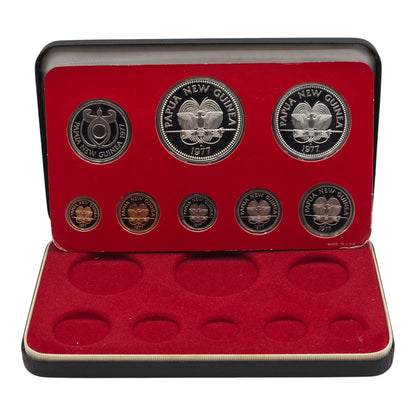 1977 Papua New Guinea - Silver Proof Set - Franklin Mint