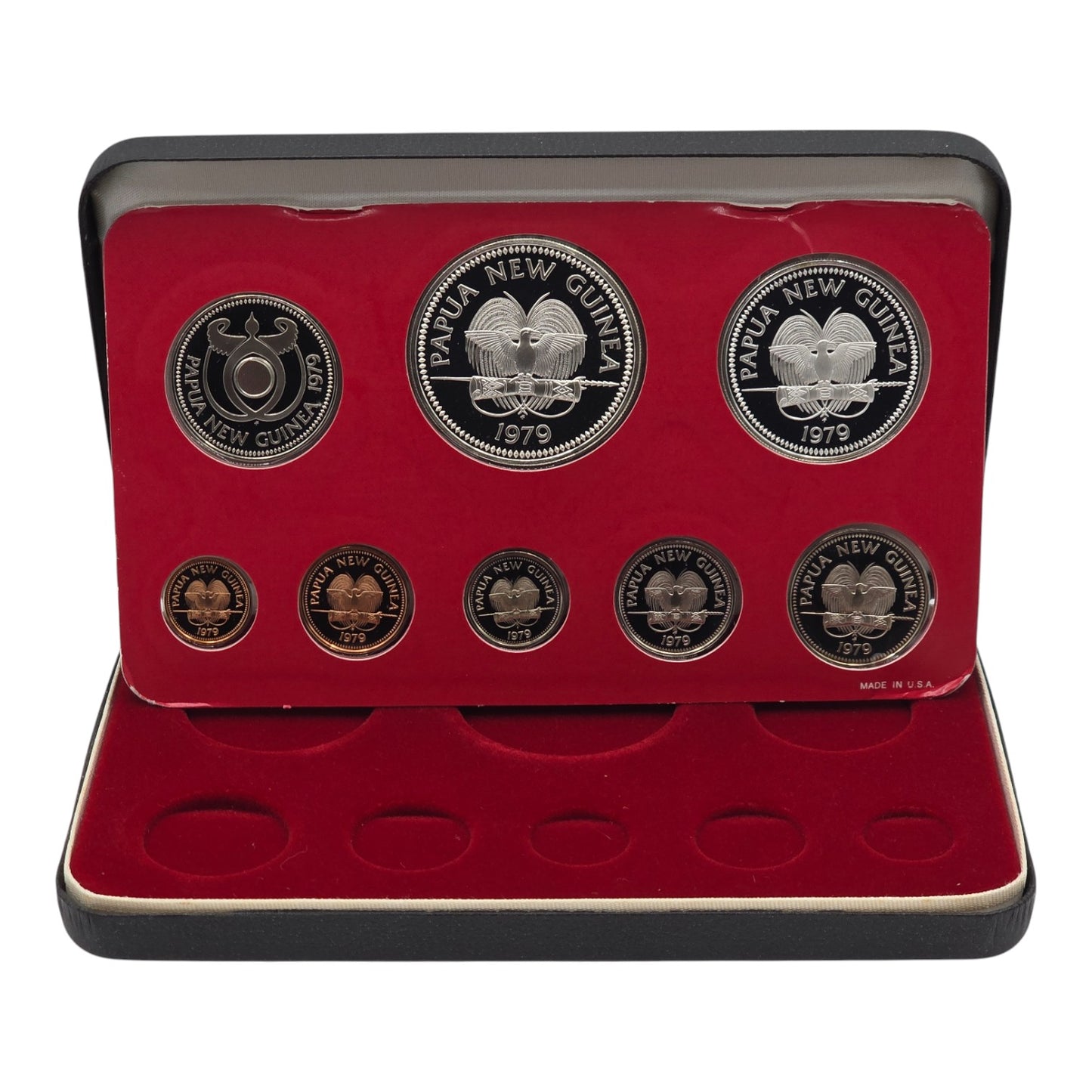 1979 Papua New Guinea - Silver Proof Set - Franklin Mint