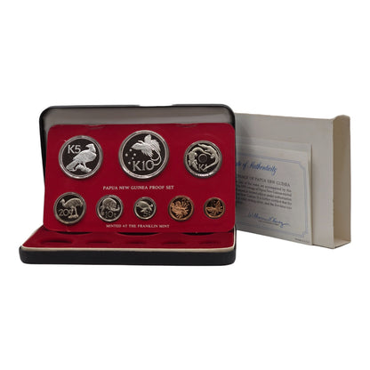 1979 Papua New Guinea - Silver Proof Set - Franklin Mint