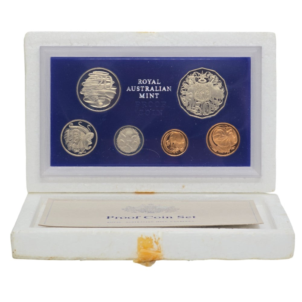 1979 Royal Australian Mint 6 Coin Proof Set - With 'Double Bar' Variety