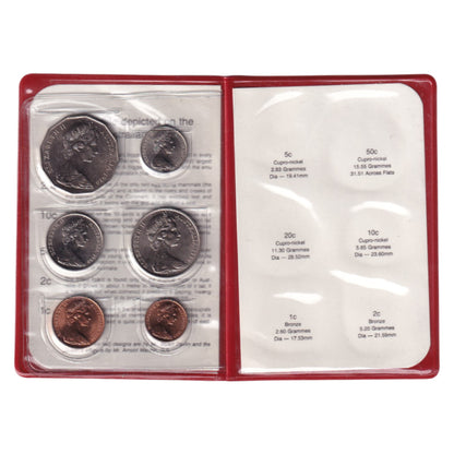 1980 Royal Australian Mint Uncirculated Set - Red Wallet