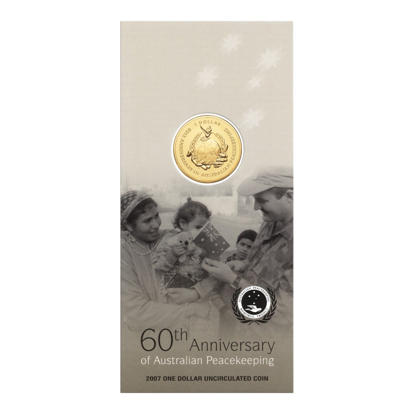 2007 $1 Coin - 60th Anniversary of Australian Peacekeeping