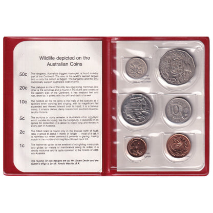 1981 Royal Australian Mint Uncirculated Set - Red Wallet