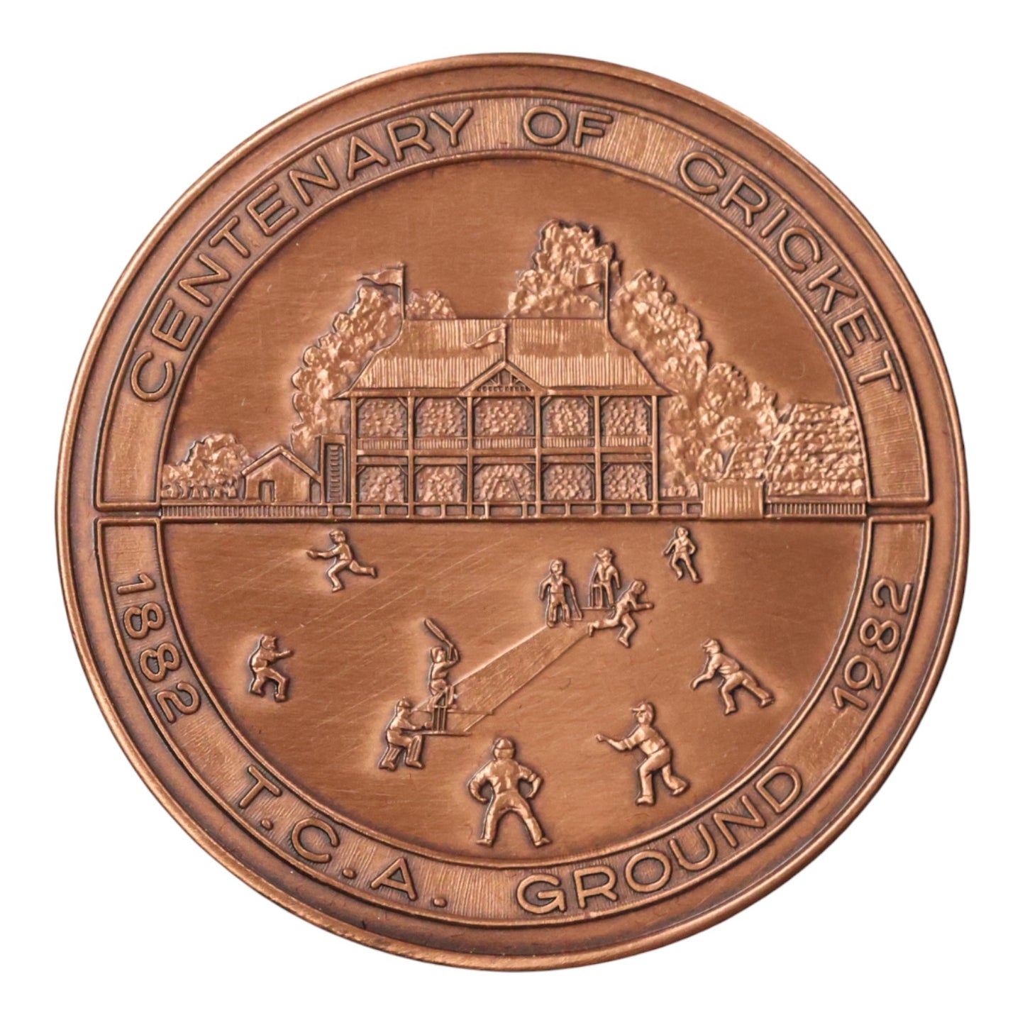 1982 Tasmanian Numismatic Society Two-Medal Set - 150th Anniversary of Organised Cricket in Tasmania