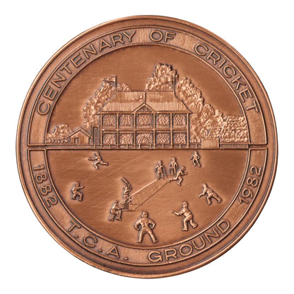 1982 Tasmanian Numismatic Society Two-Medal Set - 150th Anniversary of Organised Cricket in Tasmania